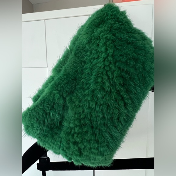 Rabbit fur neck warmer / scarf / hat - Picture 4 of 4